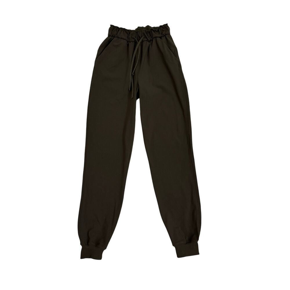 Lululemon Keep Moving Jogger Athleisure Casual Stretch Green Pants Size 0